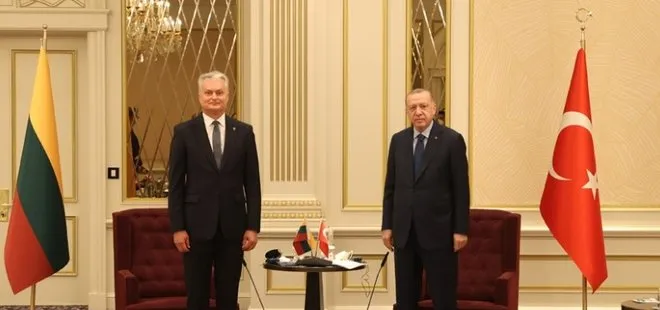 Son dakika: Başkan Erdoğan Litvanya Cumhurbaşkanı Gitanas Nauseda ile görüştü