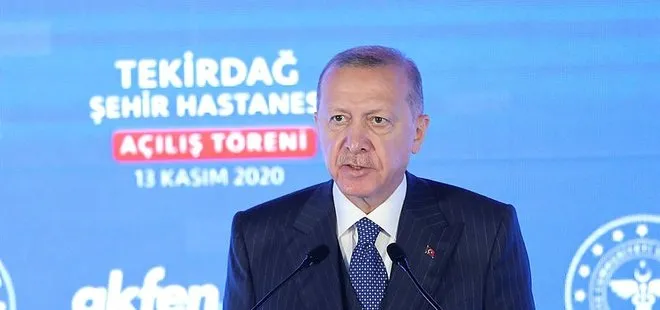 Son dakika: Başkan Erdoğan’dan Tekirdağ Şehir Hastanesi açılışından önemli açıklamalar