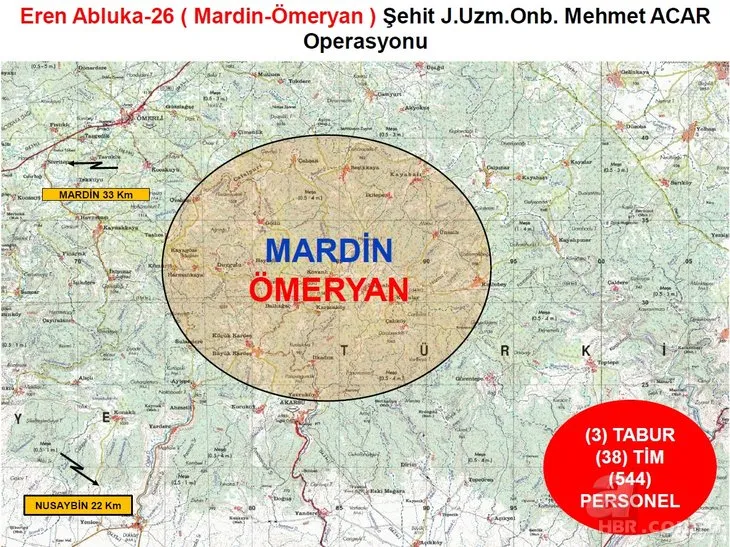 Mardin’de Eren Abluka-26 operasyonu başladı! 544 personel katılıyor