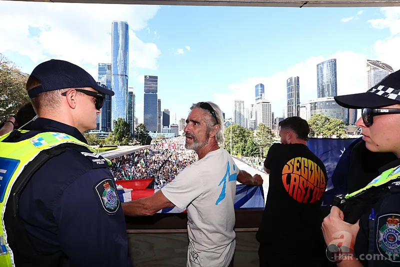 Avustralya'da 10 binler Gazze için ayaklandı! 12