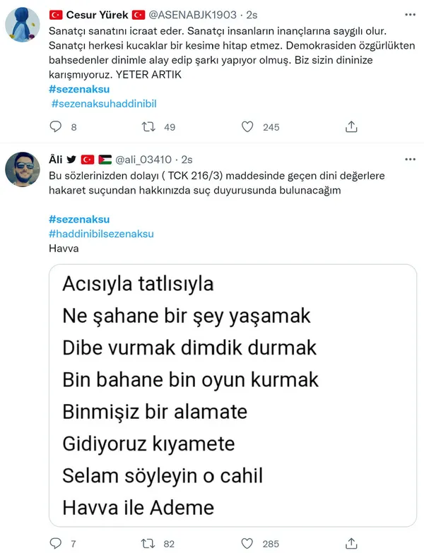 Dini değerlere saldıran Sezen Aksu’ya sert tepki: Hukuki girişimlerde bulunacağız