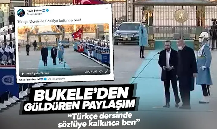 El Salvador Devlet Başkanı Bukele’den güldüren paylaşım: Türkçe dersinde sözlüye kalkınca ben