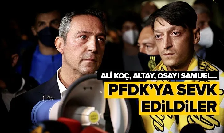 Trabzonspor - Fenerbahçe maçının yan etkileri devam ediyor! Ali Koç, Altay ve Osayi PFDK’ya sevk edildi