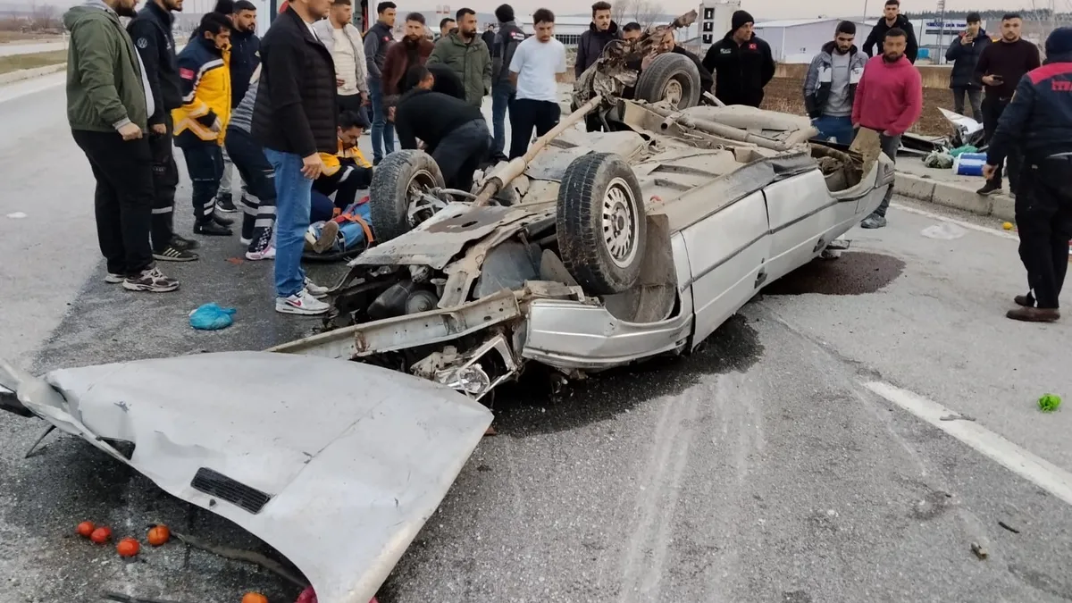 Çorum'da takla atan otomobilin sürücüsü hayatını kaybetti
