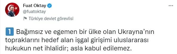 Cumhurbaşkanı Yardımcısı Fuat Oktay’dan Rusya-Ukrayna savaşı ve Montrö Boğazlar Sözleşmesi açıklaması