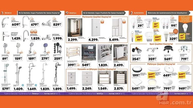 Koçtaş ekim ayı indirim kataloğu yayınlandı! Evinizi baştan aşağı tamamen değiştirebileceğiniz ürünlerin indirimli fiyatı 1