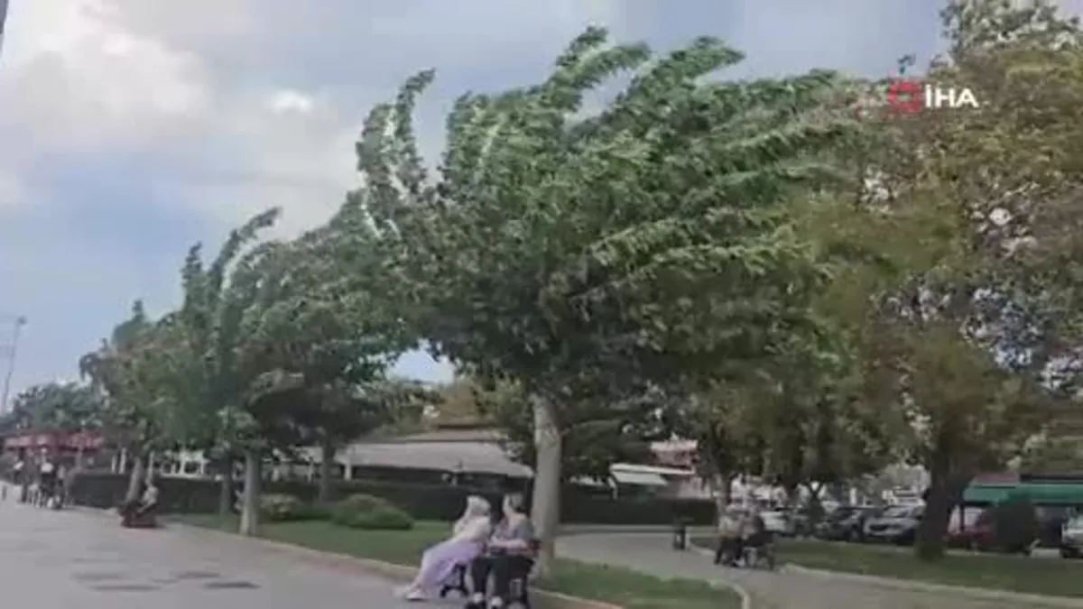 Balıkesir Bandırma'da fırtına etkili oldu