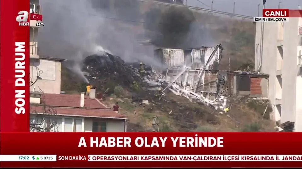 İzmir’de korkutan yangın |Video