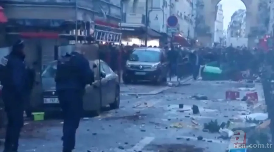 Terör örgütü PKK’lılar Paris'i yaktı yıktı! Fransız vekil Sebastien Delogu’dan vandallara destek 16