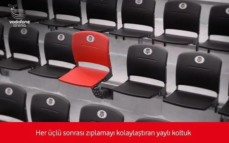 Çılgın Beşiktaş taraftarına çılgın koltuklar!