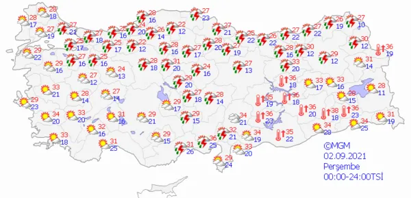 1630272587463.png Meteoroloji'den yurt geneline yönelik son dakika sağanak yağış uyarısı! İstanbul dahil çok sayıda ilde etkili olacak! İstanbul Ankara İzmir'de bu hafta hava durumu nasıl olacak? - 6