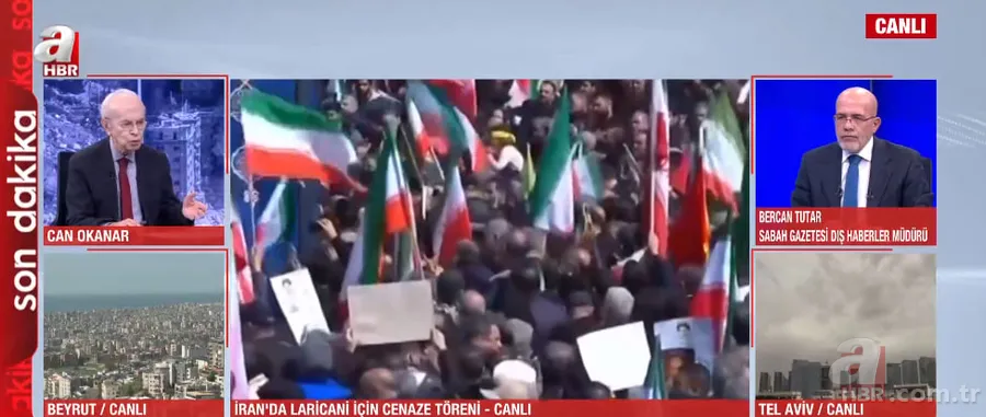 İran'da Ali Laricani için cenaze töreni! Binler katıldı 6