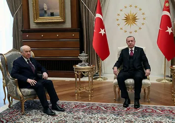 Erdoğan-Bahçeli görüşmesi sona erdi