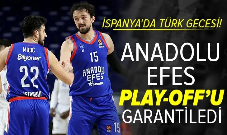 Anadolu Efes Euroleague’de Play-Off’lara katılmayı garantiledi