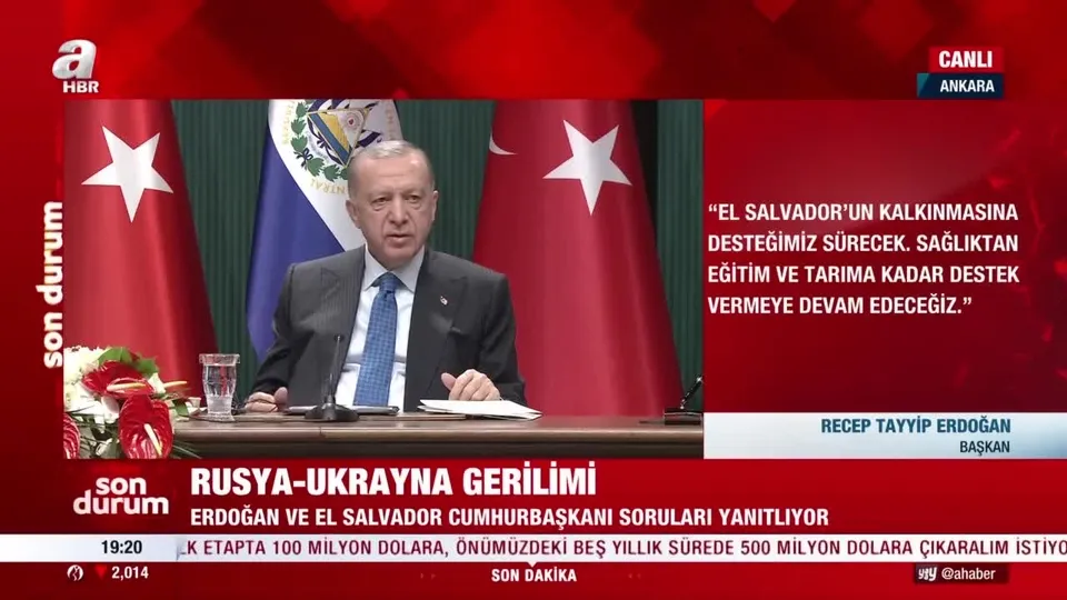Başkan Erdoğan’dan El Salvador Devlet Başkanı Nayib Bukele ile ortak basın toplantısında flaş açıklamalar