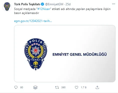 Son dakika: Emniyet'ten '#12Nisan' açıklaması: Soruşturma başlatıldı - 1