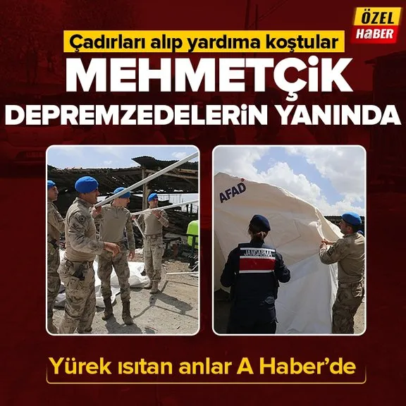 Mehmetçik Tokat’taki depremzedeler için seferber oldu! Çadırları alıp yardıma koştular! O anlar A Haber ekranlarında...