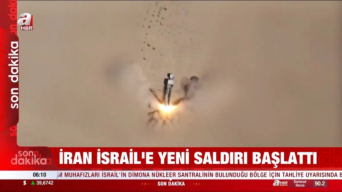 İran'ın füzeleri İsrail'in güneyini vurdu