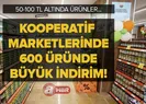 Kooperatif marketleri FİYAT LİSTESİ! 600 üründe büyük indirim!