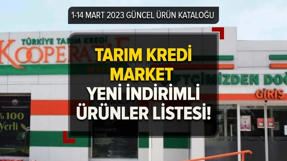 Tarım Kredi Market yeni indirim kataloğu yayınlandı! 1-14 Mart ÇOK AL AZ ÖDE FİYAT LİSTESİ! 5 lt Ayçiçek yağı, toz şeker, çay...