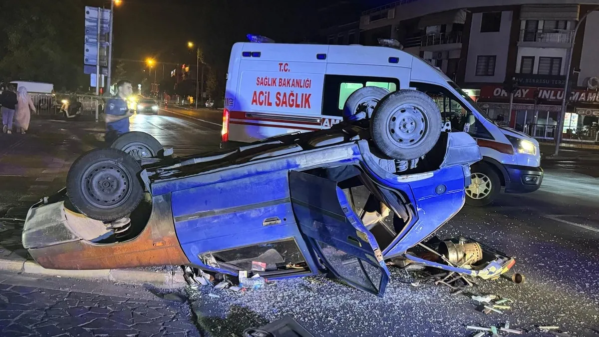 Düzce'de korkunç kaza! 2 yaralı var