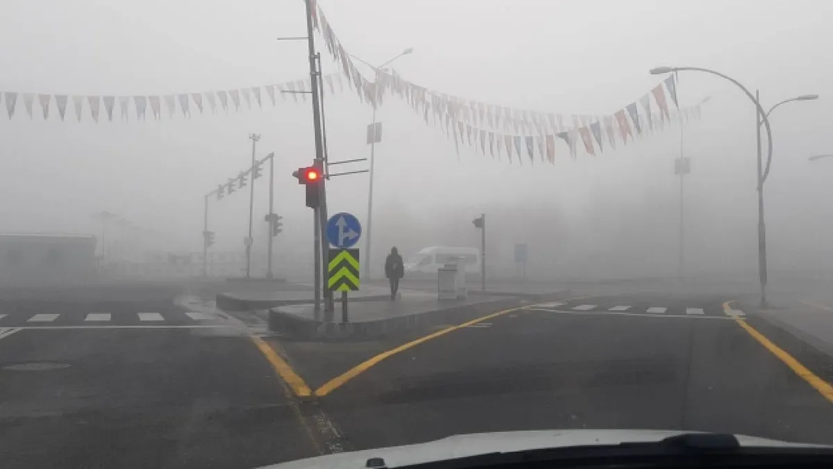 Diyarbakır 'da sis etkili oldu