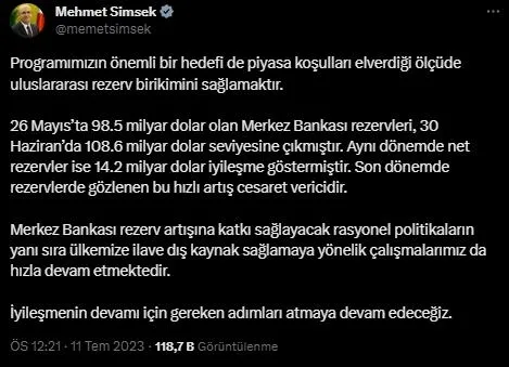 hazine-ve-maliye-bakani-mehmet-simsekten-merkez-bankasi-rezervleriyle-ilgili-flas-paylasim-bu-hizli-artis-cesa-1689068074549.jpeg Hazine ve Maliye Bakanı Mehmet Şimşek'ten Merkez Bankası rezervleriyle ilgili flaş paylaşım: Bu hızlı artış cesaret vericidir - 2