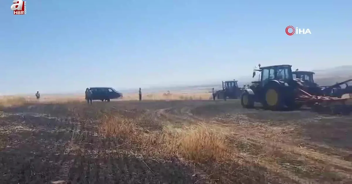 Yozgat’ta 100 dönüm ekili alan kül oldu