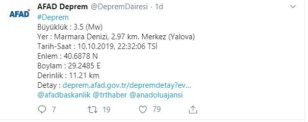 Marmara'da 4 büyüklüğünde deprem - 1