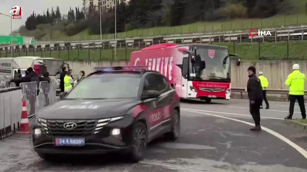 A Milli Takım stadyuma ulaştı!