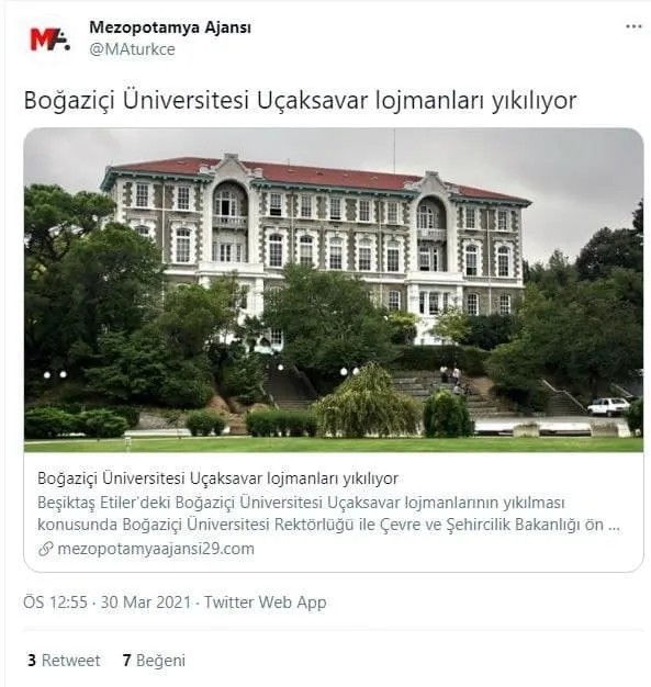 ’Uçaksavar lojmanları’ hakkında yapılan algı operasyonlarına Boğaziçi Üniversitesi’nden yanıt: 2012 yılında ‘depreme dayanıksız yapı’ raporu verildi
