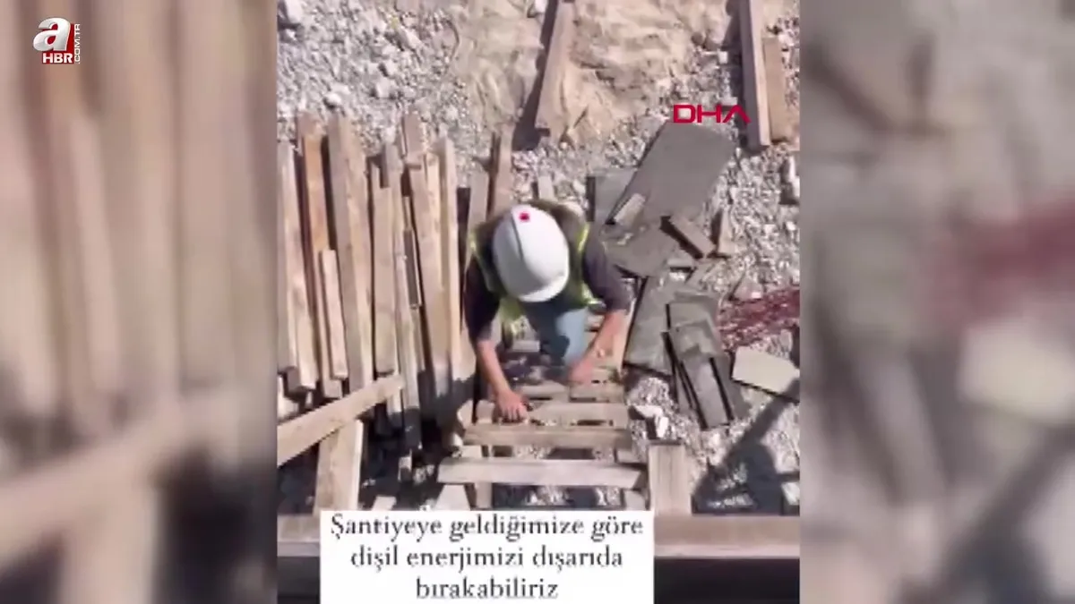 Ankara'da Şantiyenin tek kadın mühendisi