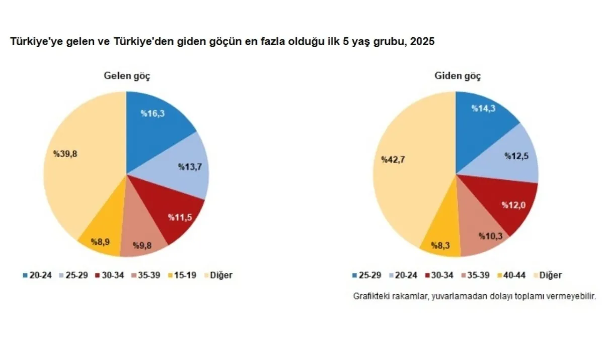 Göç hareketlerinde genç nüfus öne çıktı. (Fotoğraf: TÜİK)