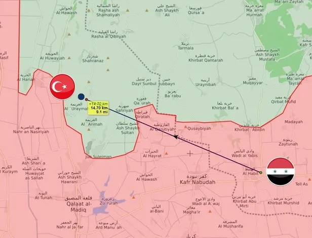 Esed, Türkiye'nin gözlem noktasına 15 kilometre mesafede denetim yaptı - 2