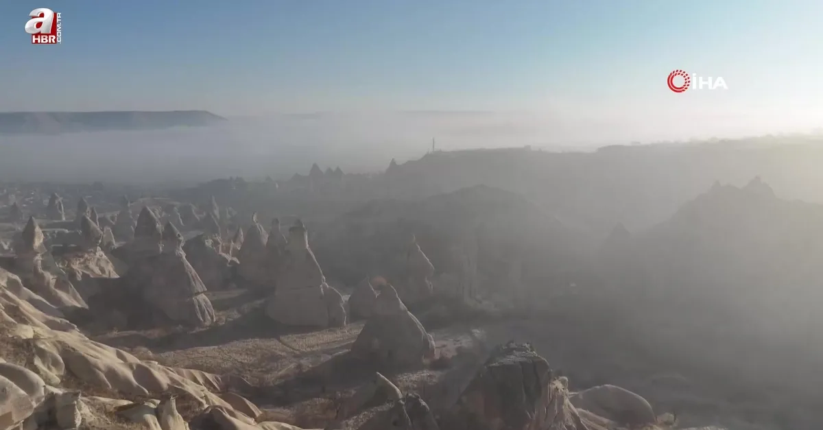 Kapadokya’ya sis çöktü