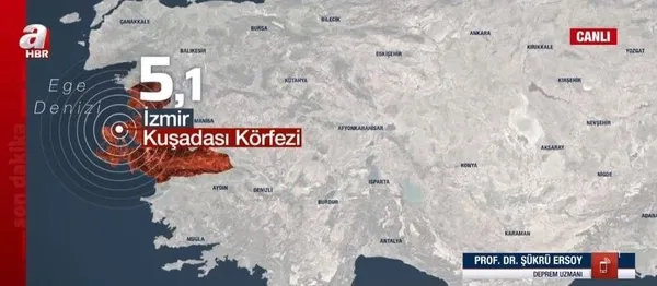 İzmir’de 5,1 büyüklüğünde deprem! AFAD duyurdu çevre illerde de hissedildi