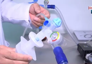 Yerli ve milli tek kullanımlık solunum cihazı üretildi! Nasıl çalışıyor? A Haber canlı yayınında anlattı