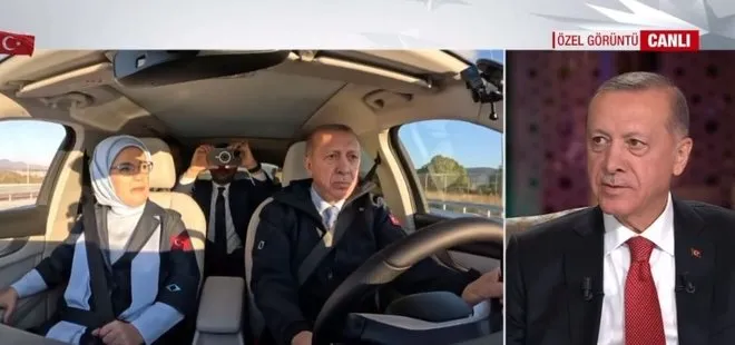 Başkan Erdoğan Togg’un direksiyonunda! O görüntüler ilk kez A Haber ekranlarında yayınlandı! Araç çok huzurlu ve rahat