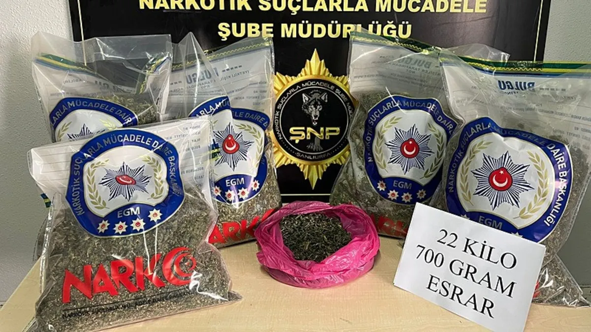 Şanlıurfa'da uyuşturucu operasyonu: 2 gözaltı