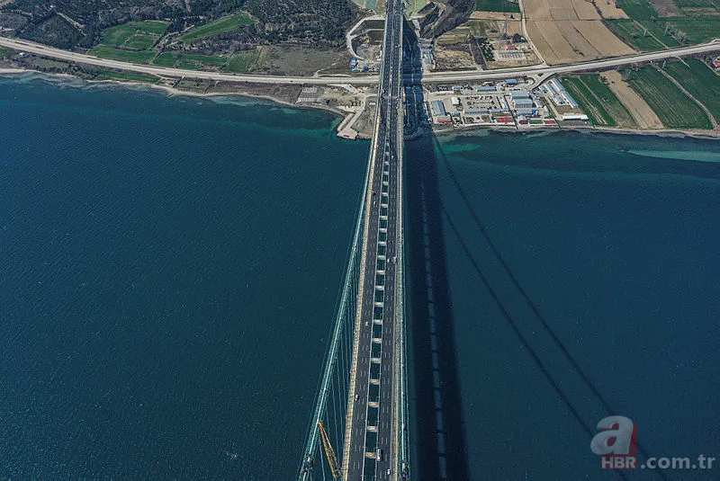 Çanakkale Köprüsü kaç km? 1915 Çanakkale Köprüsü uzunluğu kaç metre? Orta açıklığı, kule yükseliği kaç metre? 7