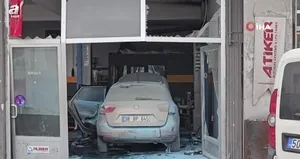 Aracın LPG tankı patladı