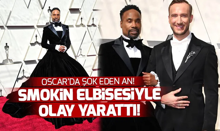 91. Oscar Ödüllerinde şıklık yarışı yaşandı! Ünlü aktör Billy Porter smokiniyle damga vurdu