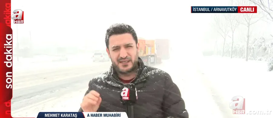 İstanbul’da yoğun kar! A Haber yağışın etkili olduğu ilçelerde 25