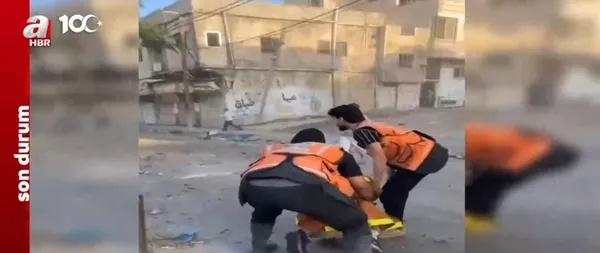 Katil İsrail sivil savunma ekiplerini vurdu