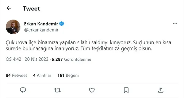 Son dakika | AK Parti binasına silahlı saldırı! Saldırgan yaklandı