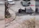 İstanbulda sokak ortasında kadına şiddet