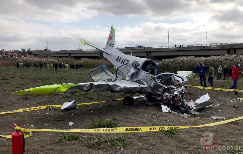 Son dakika: İstanbul Büyükçekmece'de eğitim uçağı düştü! A Haber olay yerinde 24
