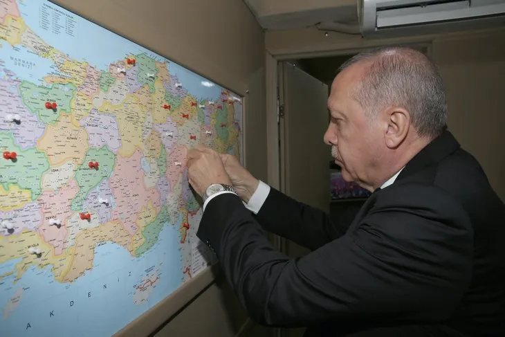 Başkan Erdoğan'ın Malatya mitinginden dikkat çeken kare