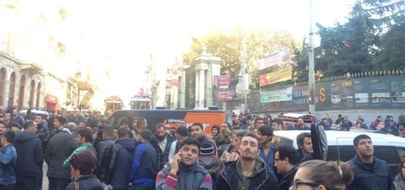 Taksim'de intihar girişimi