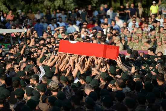 Şehit Özel Harekat Şube Müdürü Tufan Kansuva için Mardin’de tören düzenlendi - 1